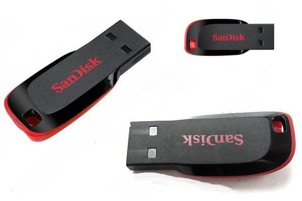 Black Genuine SanDisk Cruzer Blade Z50 Mini 16GB U